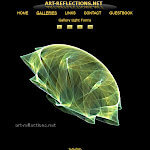 A little screenshot of the website of Art-Reflections