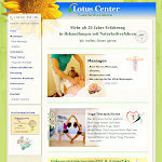 A little screenshot of the website of Lotus Center