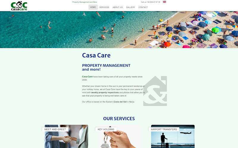 Website Real Estate Second Home Andalusia in different screenshots